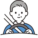 Senior Man Driving A Car SVG Icon